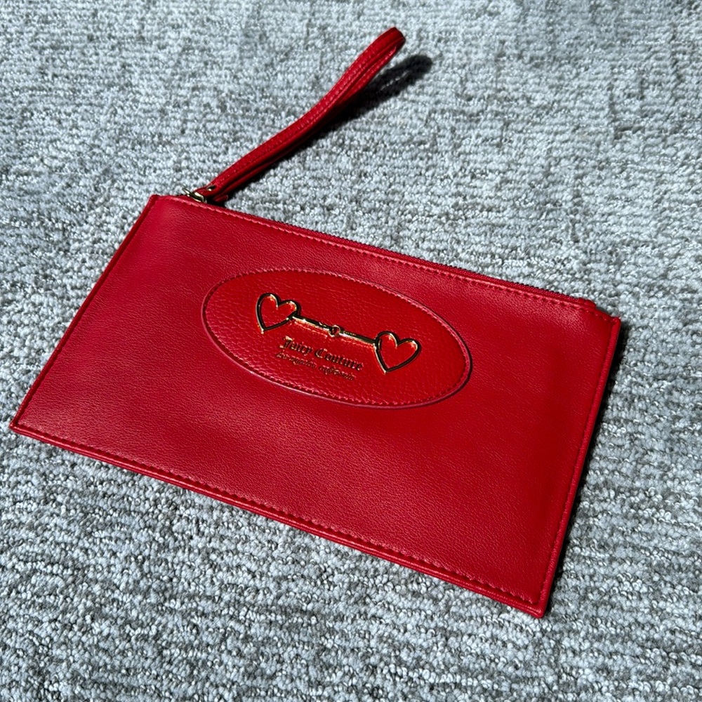 Juicy Couture Red Wristlet New / Never Carried